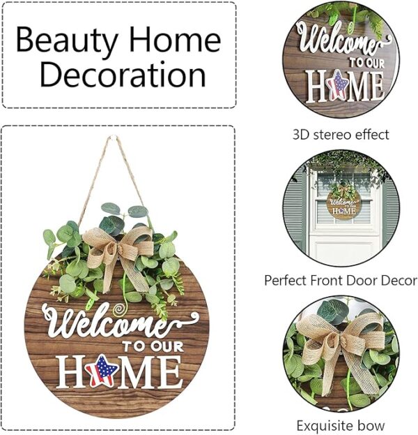 Welcome Sign Front Door Decoration - Image 4