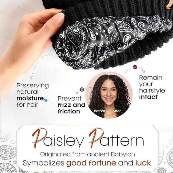 Skull Warm Cap for Women - Image 3