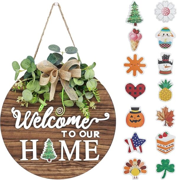 Welcome Sign Front Door Decoration - Image 2