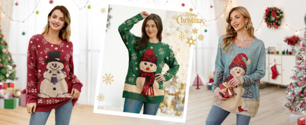 Christmas Sweater Graphic Printed - Image 3
