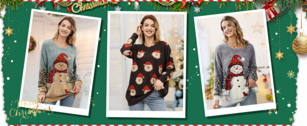 Christmas Sweater Graphic Printed - Image 2