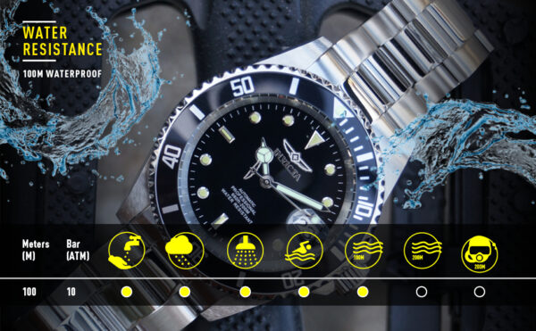 Men's Pro Diver Stainless Steel Quartz Watch - Image 3