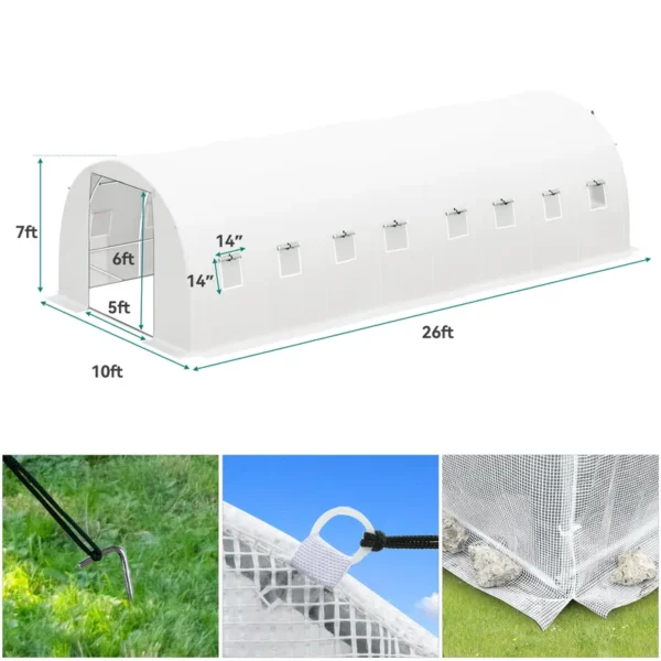 Walk-in Tunnel Greenhouse Kit - Image 3