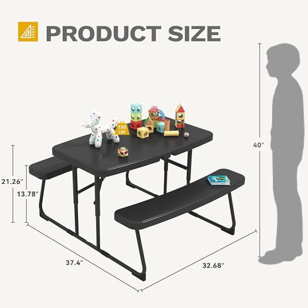 Tables for Outdoors with Weather Resistant Resin Tabletop - Image 3