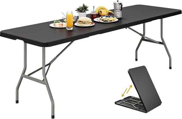 YITAHOME Heavy-Duty 6ft Folding Table with Handle - Image 3