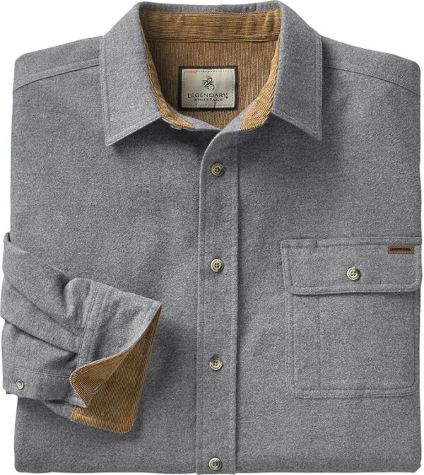 Long Sleeve Plaid Button Down Casual Shirt - Image 3