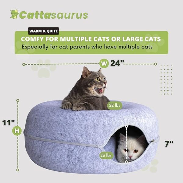 Scratch Detachable & Washable Tunnel Bed for cats - Image 4