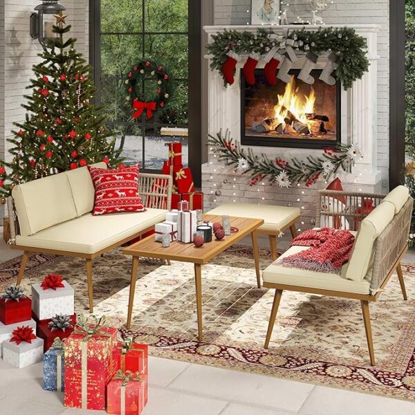YITAHOME 4 Pieces Outdoor Patio Furniture Set - Image 7