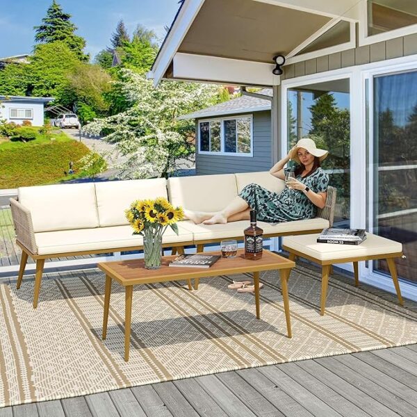 YITAHOME 4 Pieces Outdoor Patio Furniture Set - Image 8