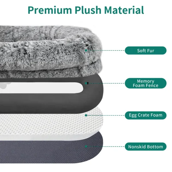 Human Dog Bed Extra Large Memory Foam for Adults and Pets with Blanket - Image 5