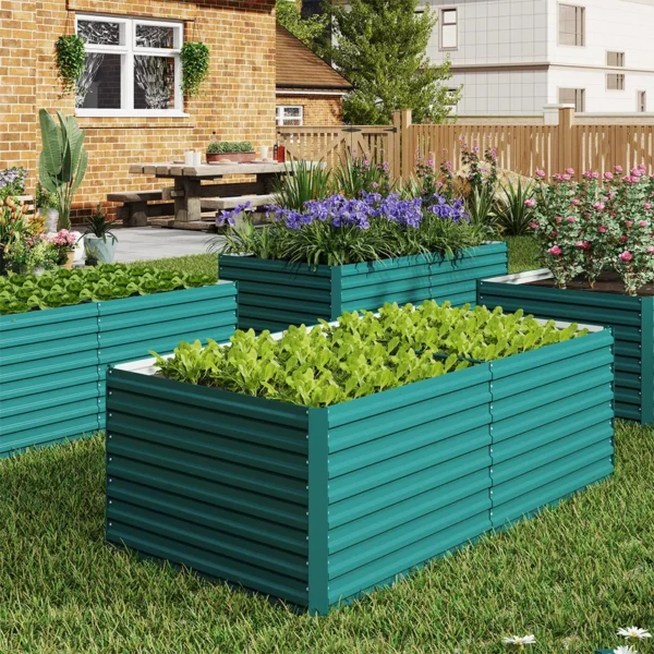 Outdoor Large Metal Raised Garden Bed - Image 5