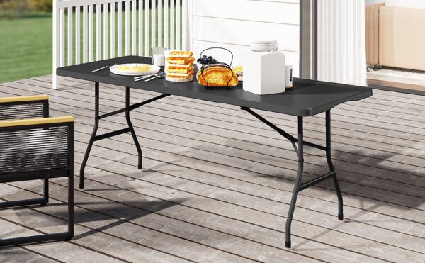 YITAHOME Heavy-Duty 6ft Folding Table with Handle - Image 5