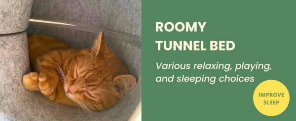Scratch Detachable & Washable Tunnel Bed for cats - Image 6