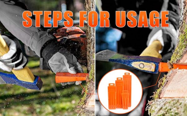 6 pack Tree Felling Wedges - Image 6