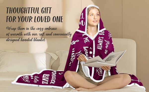 Gift from Daughter or Son, Soft and Warm Blanket for Mother - Image 6