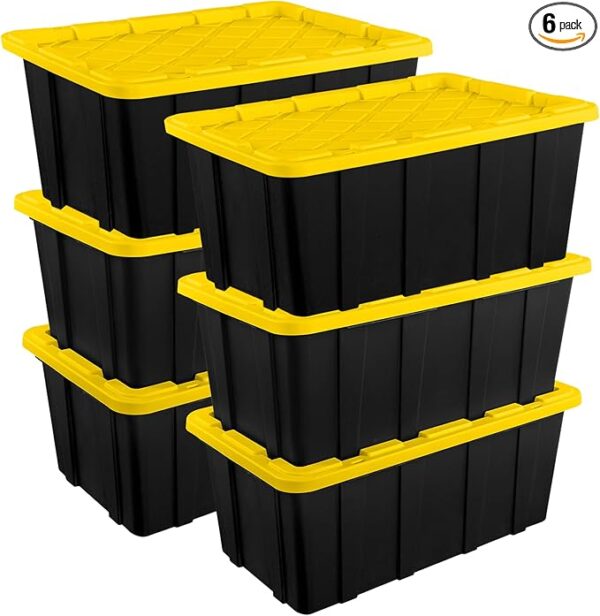 6-Pack Stackable Storage Bins