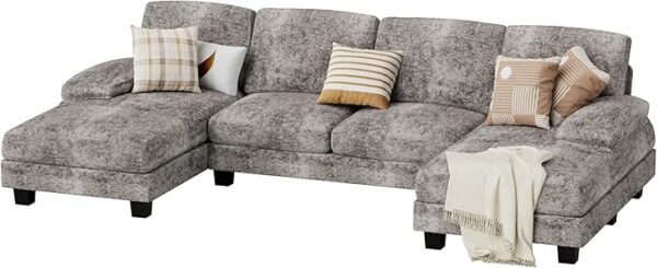 4 Seat Modern Sofa with Removable Pillows - Image 5