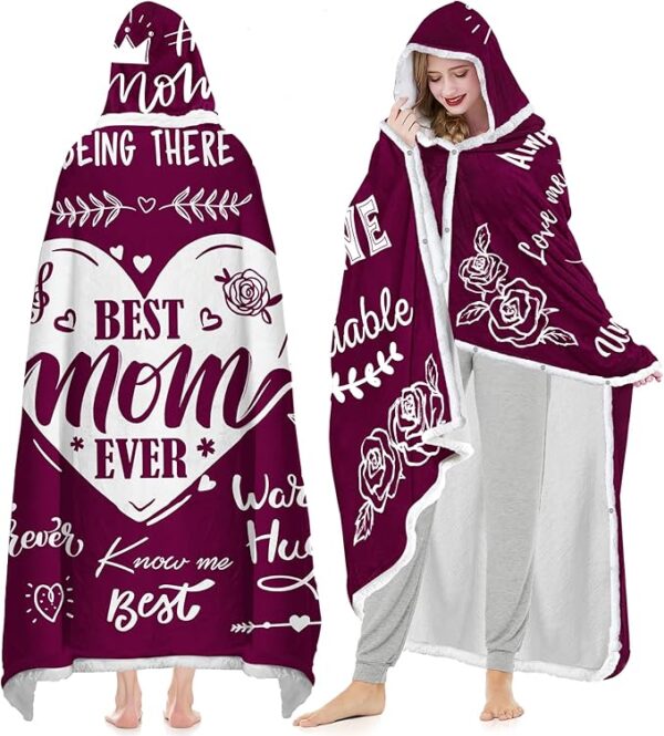 Gift from Daughter or Son, Soft and Warm Blanket for Mother