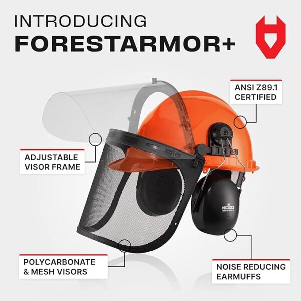 Helmet with Face Shield and Ear Muffs - Image 6