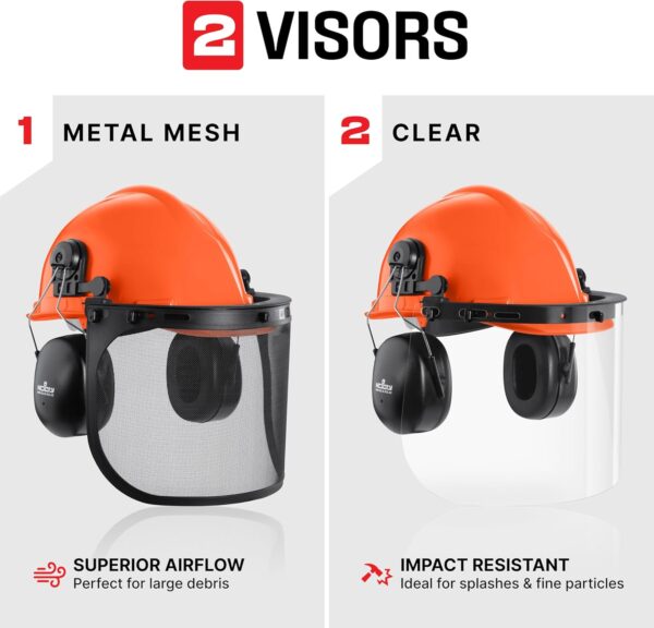 Helmet with Face Shield and Ear Muffs - Image 5