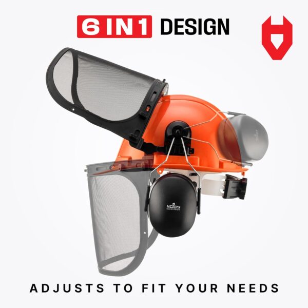 Helmet with Face Shield and Ear Muffs - Image 7