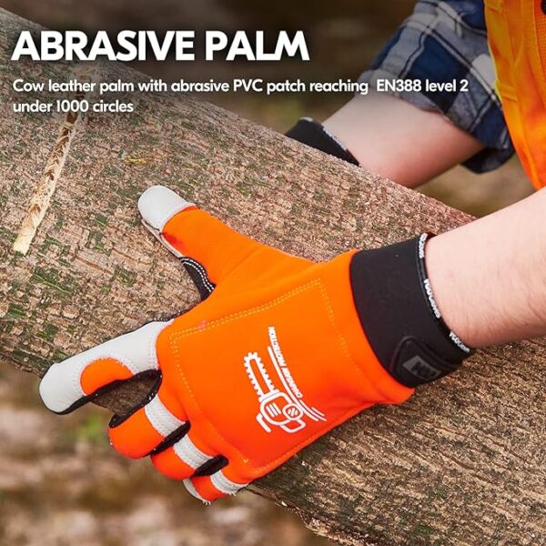 Chainsaw Gloves,12-Layer Saw Protection - Image 6