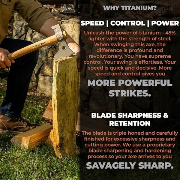 Titanium Camping Axe - Image 5