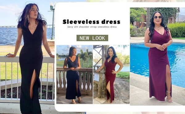 WOOSEA Women Sleeveless Long Dress - Image 5